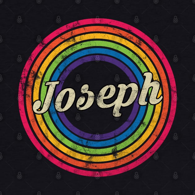 Joseph - Retro Rainbow Faded-Style by MaydenArt